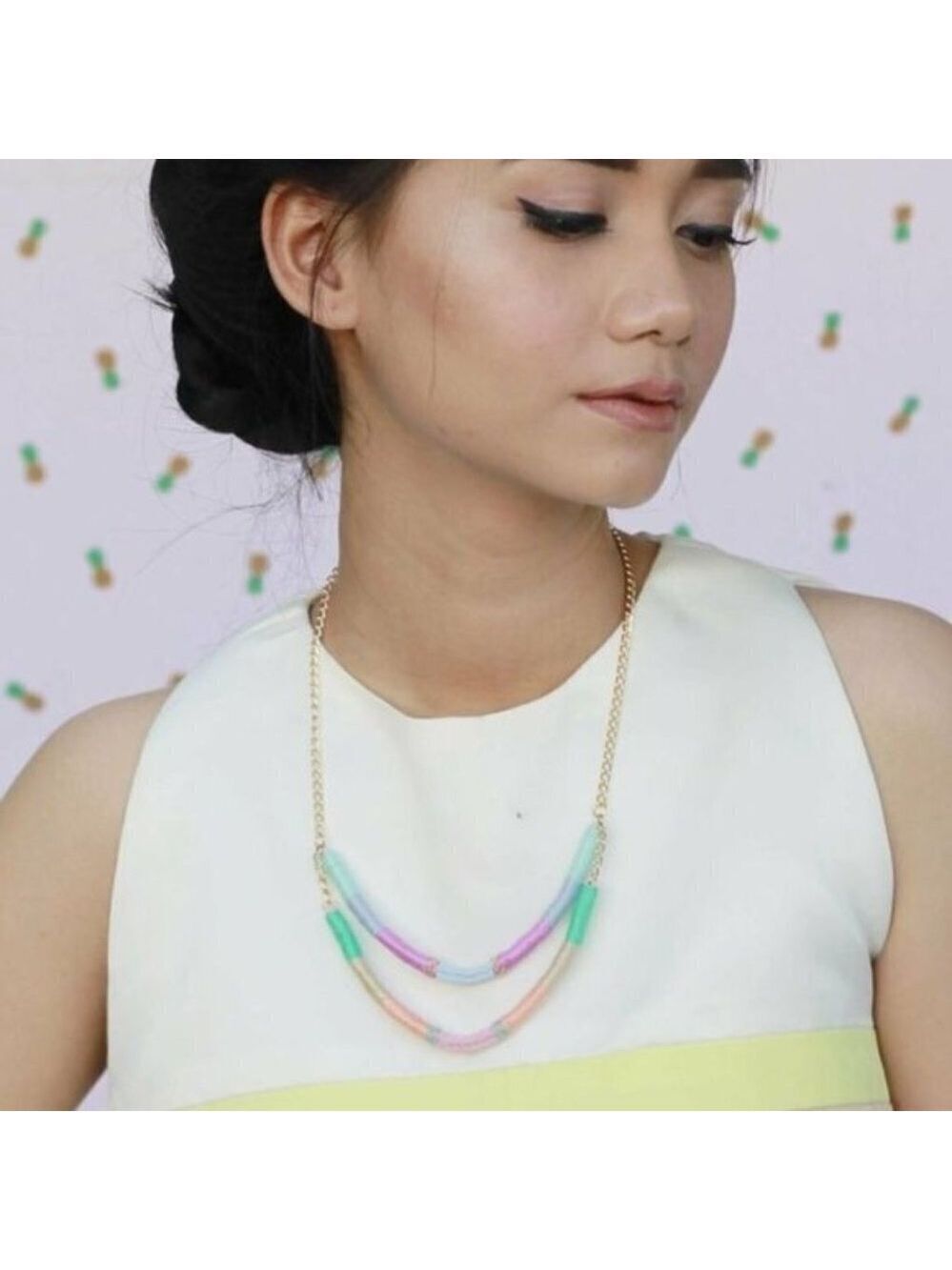 DANICA NECKLACE UPCYCLED AND HANDMADE